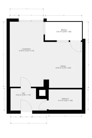 Pronájem bytu 1+kk, Praha - Kyje, Sicherova, 33 m2