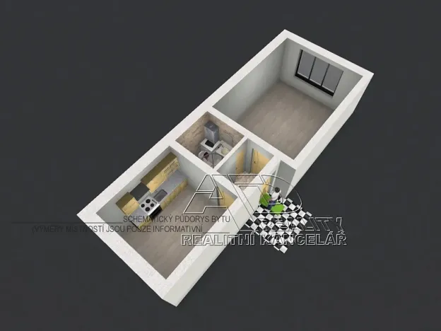 Pronájem bytu 1+1, České Budějovice, Husova tř., 40 m2