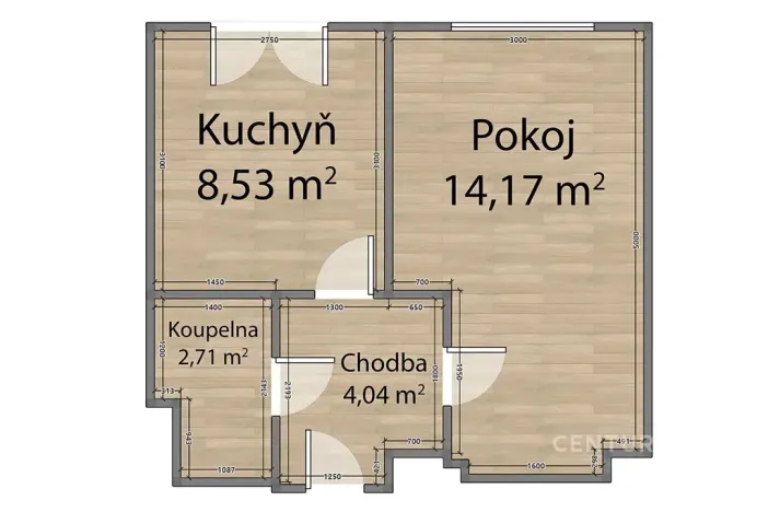 Pronájem bytu 1+1, Plzeň, Zahradní, 25 m2