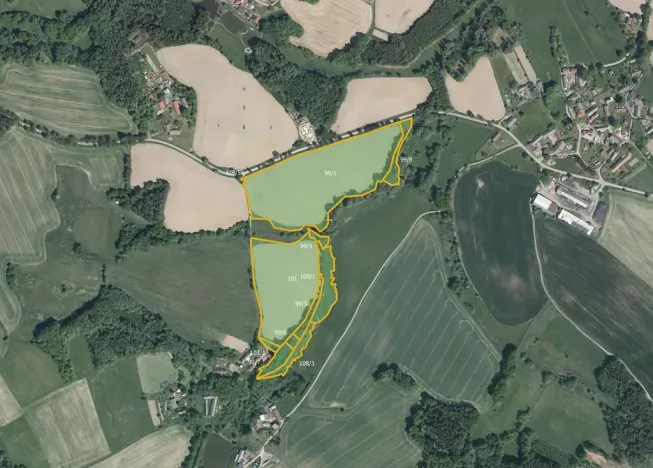 Prodej pole, Krásná Hora, 76569 m2