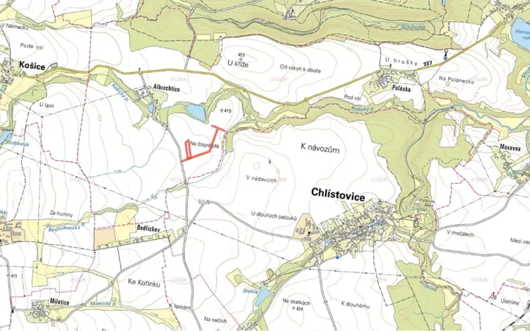 Prodej pole, Malešov, 6183 m2