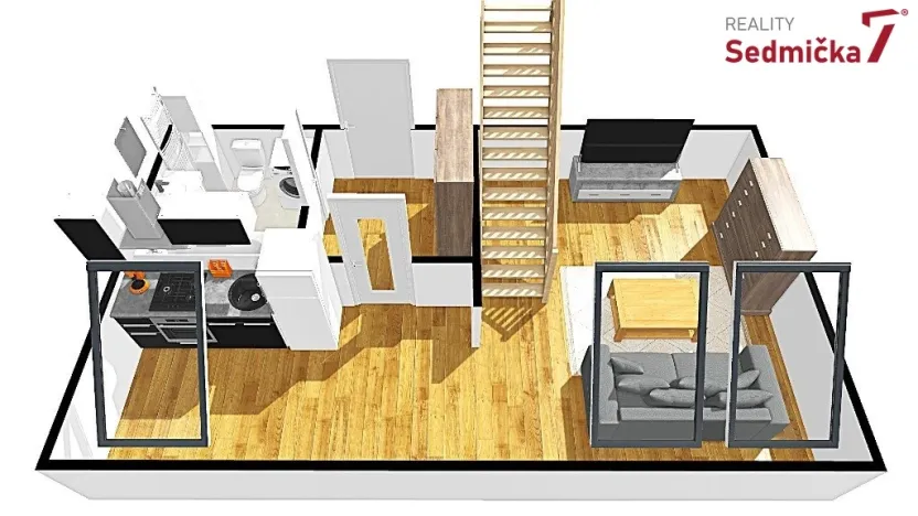 Prodej bytu 3+kk, Brno, Tkalcovská, 58 m2