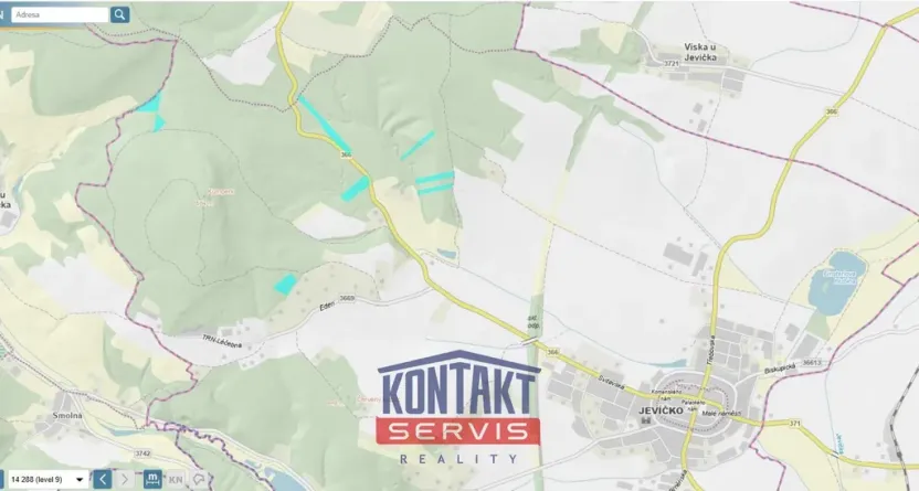 Prodej lesa, Jevíčko, 70821 m2