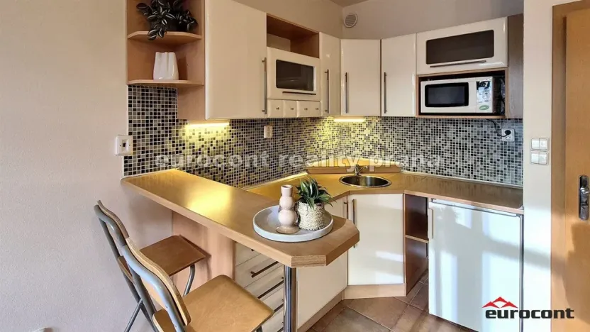 Pronájem bytu 1+kk, Praha - Vršovice, Přípotoční, 29 m2