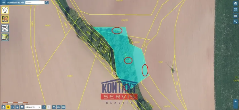 Prodej pole, Košťálov - Kundratice, 1648 m2