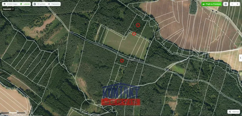 Prodej lesa, Bečice, 23812 m2