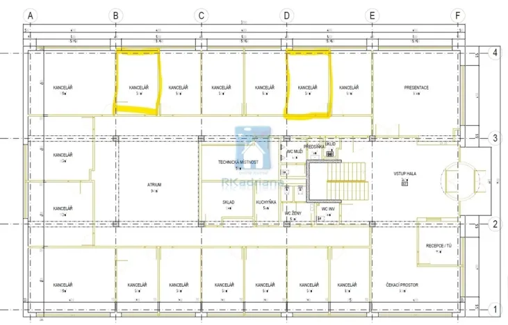 Pronájem kanceláře, Praha, Pekařská, 13 m2