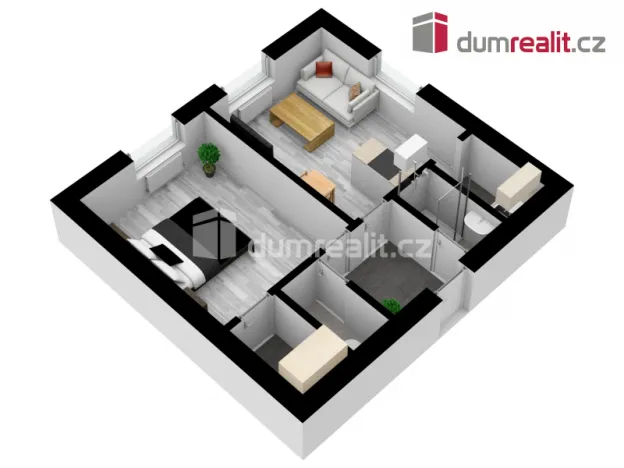 Pronájem bytu 2+kk, Břeclav, náměstí T. G. Masaryka, 38 m2