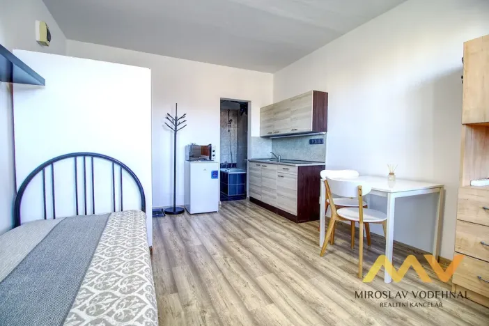 Pronájem bytu 1+kk, Hradec Králové - Nový Hradec Králové, Brožíkova, 22 m2