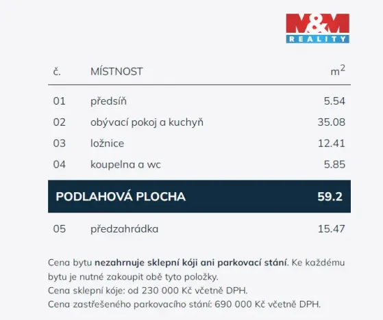 Prodej bytu 2+kk, Praha - Střížkov, Střížkovská, 74 m2