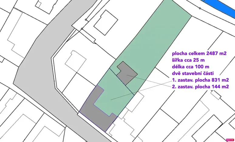 Prodej pozemku pro bydlení, Olbramovice, 2487 m2