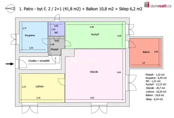 Pronájem bytu 2+1, Karlovy Vary - Doubí, Lesní, 58 m2