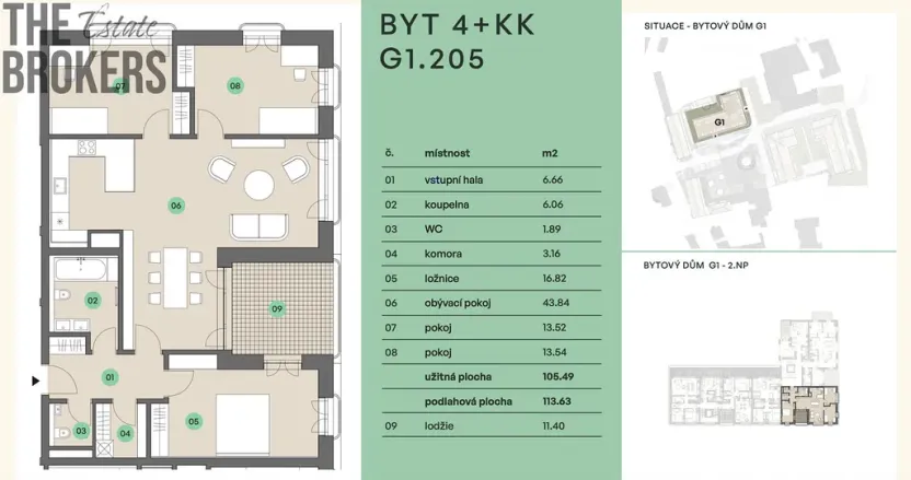 Prodej bytu 4+kk, Praha, 106 m2