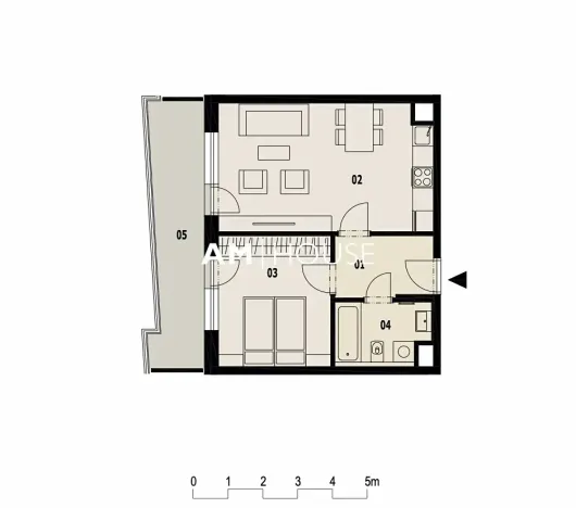 Pronájem bytu 2+kk, Praha - Žižkov, Olgy Havlové, 47 m2