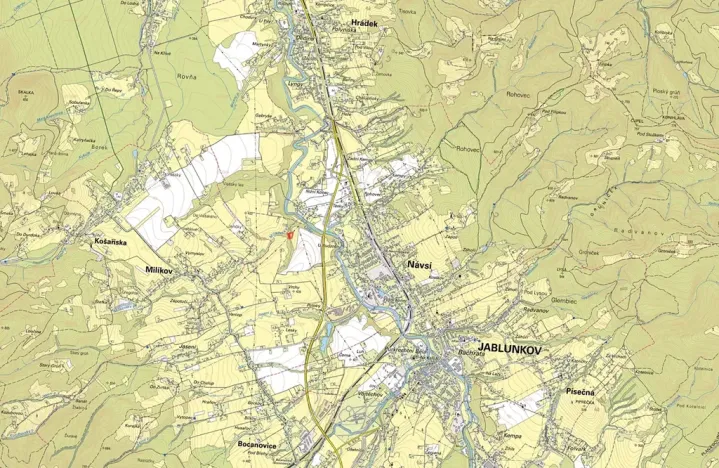 Prodej louky, Návsí, 4124 m2