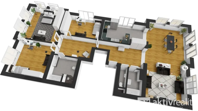 Pronájem bytu 5+kk, Praha - Vinohrady, Perucká, 180 m2