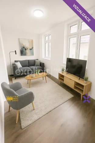 Pronájem bytu 2+kk, Žirovnice, Havlíčkovo náměstí, 42 m2