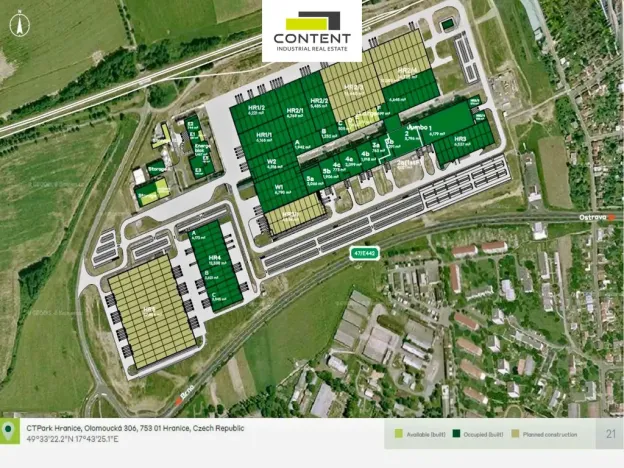 Pronájem výrobních prostor, Hranice - Hranice IV-Drahotuše, Olomoucká, 10080 m2