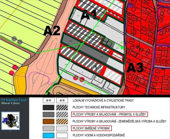 Prodej komerčního pozemku, Kamenný Újezd, Průmyslová, 4034 m2