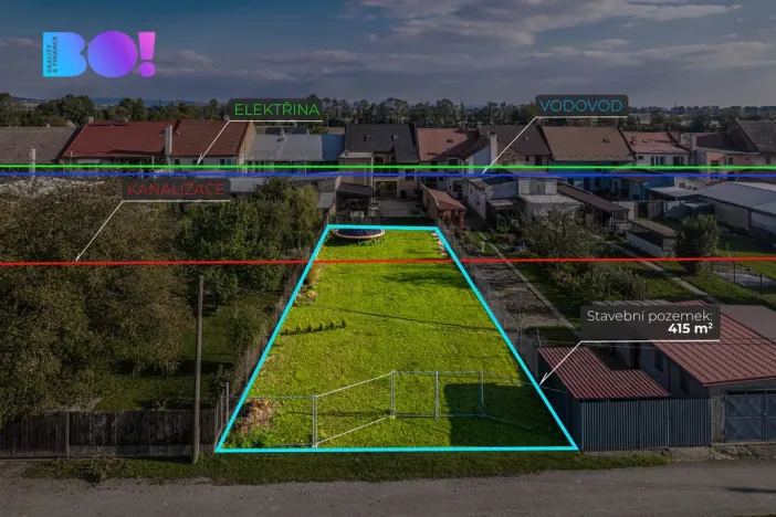 Prodej pozemku pro bydlení, Vlkoš, Kyselovská, 415 m2