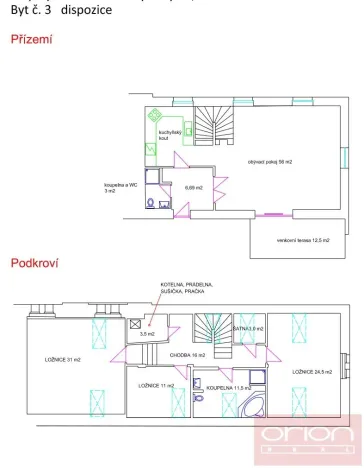Pronájem bytu 4+kk, Praha - Vinohrady, Havlíčkovy sady, 170 m2