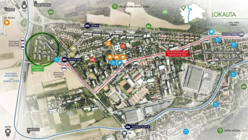 Pronájem garážového stání, Praha - Ruzyně, Stočesova, 12 m2