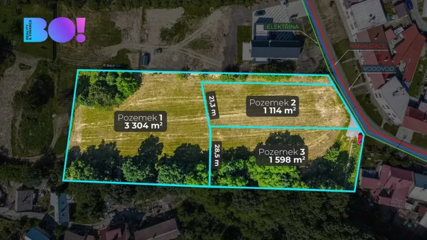 Prodej pozemku pro bydlení, Stará Ves, 1598 m2