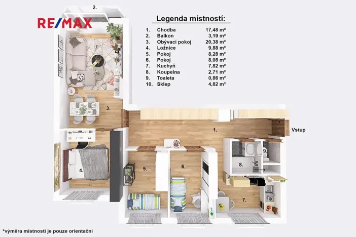 Pronájem bytu 4+1, Jindřichův Hradec, Nušlova, 75 m2