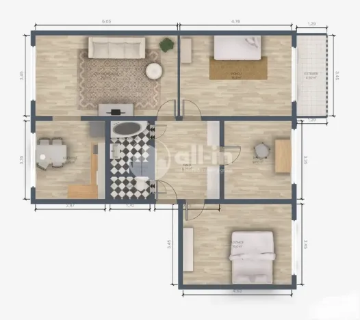 Pronájem bytu 4+1, Vyškov - Dědice, Sídliště Osvobození, 93 m2