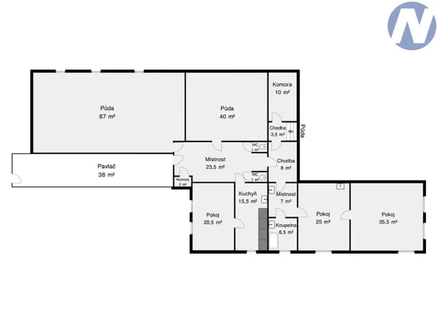 Prodej rodinného domu, Husinec, Jeronýmova, 400 m2