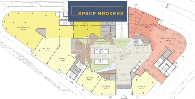 Pronájem kanceláře, Praha - Chodov, Tomíčkova, 3006 m2
