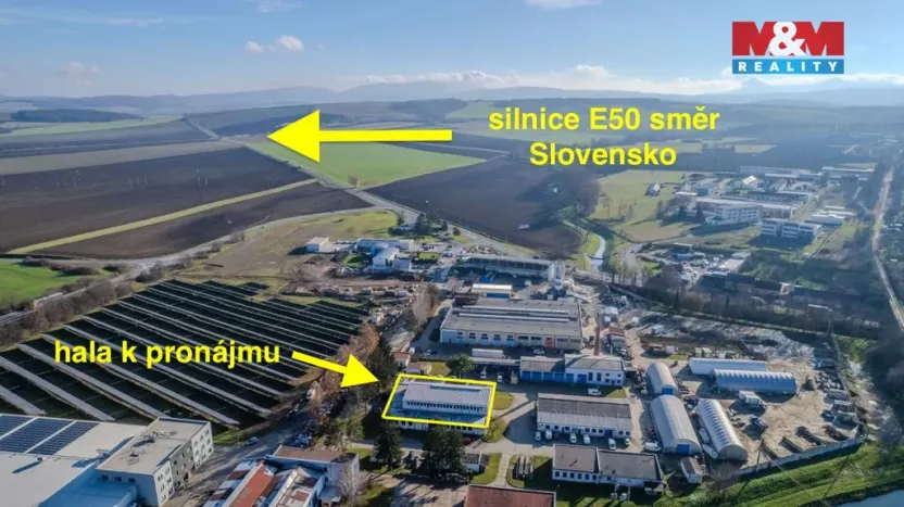 Pronájem výrobních prostor, Uherský Brod, U Korečnice, 1056 m2