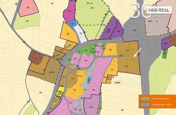 Prodej komerčního pozemku, Loket, 17306 m2