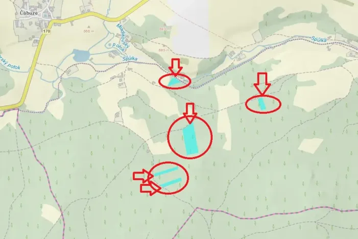 Prodej lesa, Vacov, 14711 m2