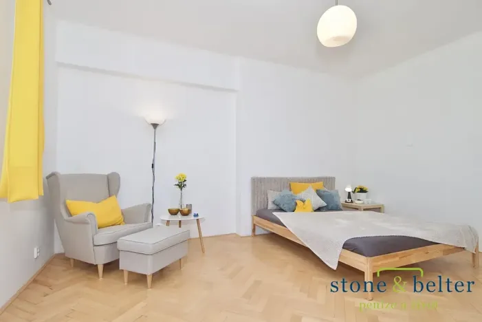 Pronájem bytu 1+1, Praha - Žižkov, Viklefova, 49 m2