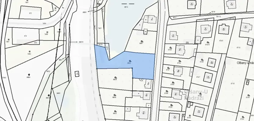 Prodej pozemku pro bydlení, Olšany, 1816 m2
