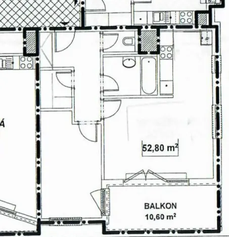 Prodej bytu 2+kk, Praha - Libeň, Kurta Konráda, 53 m2