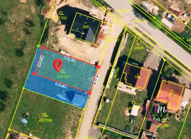 Pronájem komerčního pozemku, Černá, 450 m2