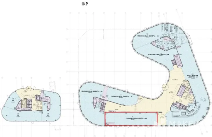 Pronájem kanceláře, Praha - Vokovice, Evropská, 525 m2