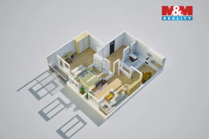 Prodej bytu 3+kk, Praha - Petrovice, Rezlerova, 63 m2