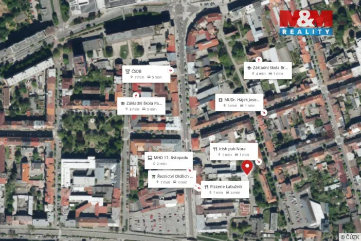 Pronájem bytu 3+kk, Pardubice - Zelené Předměstí, Bratranců Veverkových, 74 m2