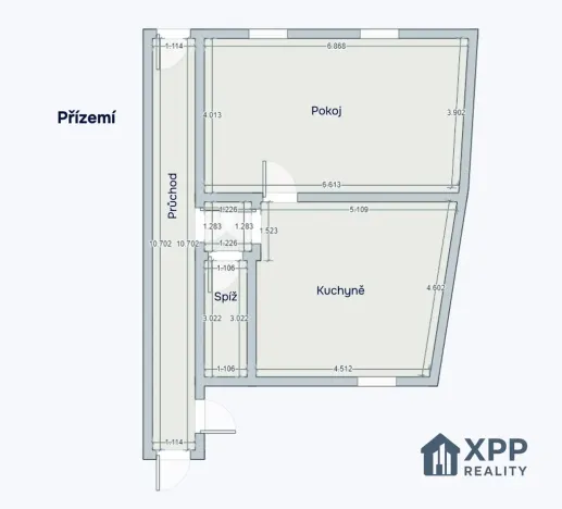 Prodej rodinného domu, Mrákotín, 52 m2