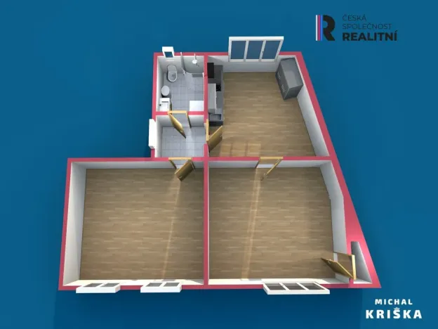 Prodej bytu 2+1, Havlíčkův Brod, Nádražní, 68 m2