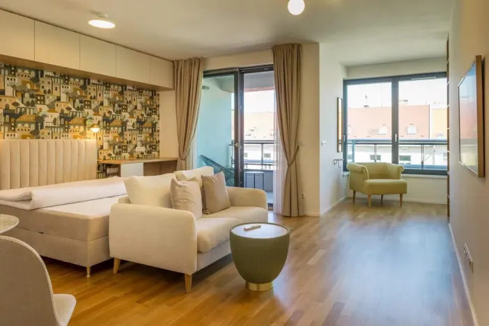 Pronájem bytu 1+1, Praha - Nové Město, Tyršova, 43 m2