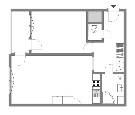 Pronájem bytu 2+kk, Praha - Letňany, Chlebovická, 56 m2