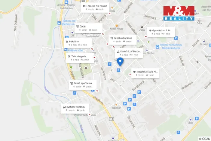 Pronájem bytu 2+1, Rychnov nad Kněžnou, Palackého, 51 m2