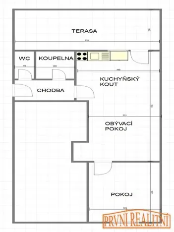 Pronájem bytu 2+kk, Uherský Brod, Dolní Valy, 66 m2