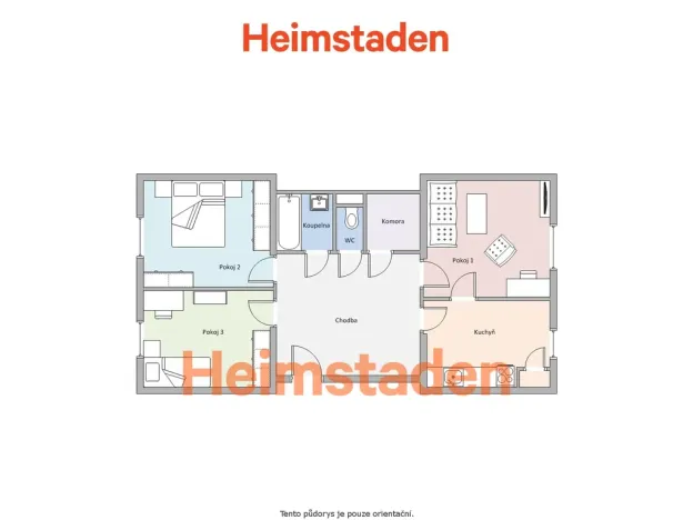 Pronájem bytu 3+1, Ostrava - Poruba, Havanská, 75 m2