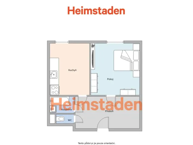 Pronájem bytu 1+1, Havířov - Město, Mánesova, 30 m2