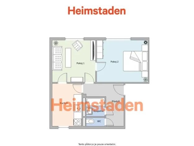 Pronájem bytu 2+1, Havířov - Šumbark, Jarošova, 53 m2